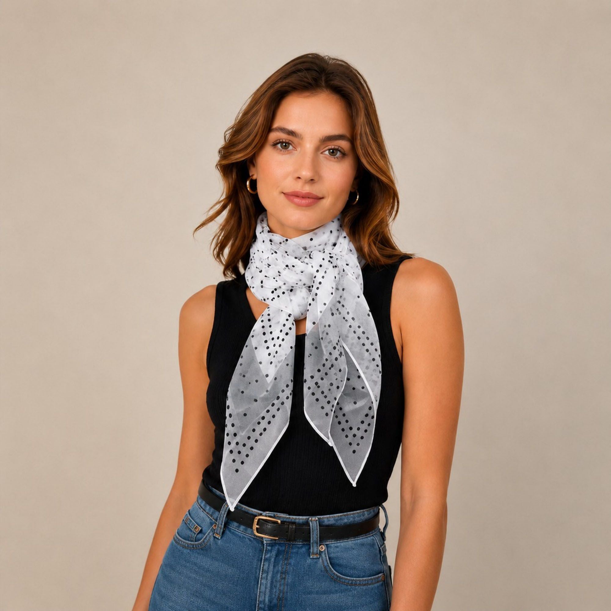 Lightweight Striped Sheer Long Scarf