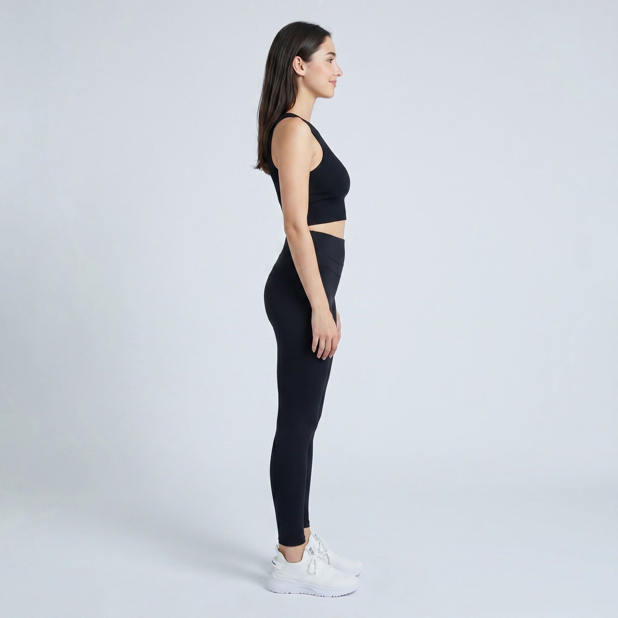 Anna-Kaci Women's High Waist Leggings with V Waist Seam and Smooth Stretch Fit