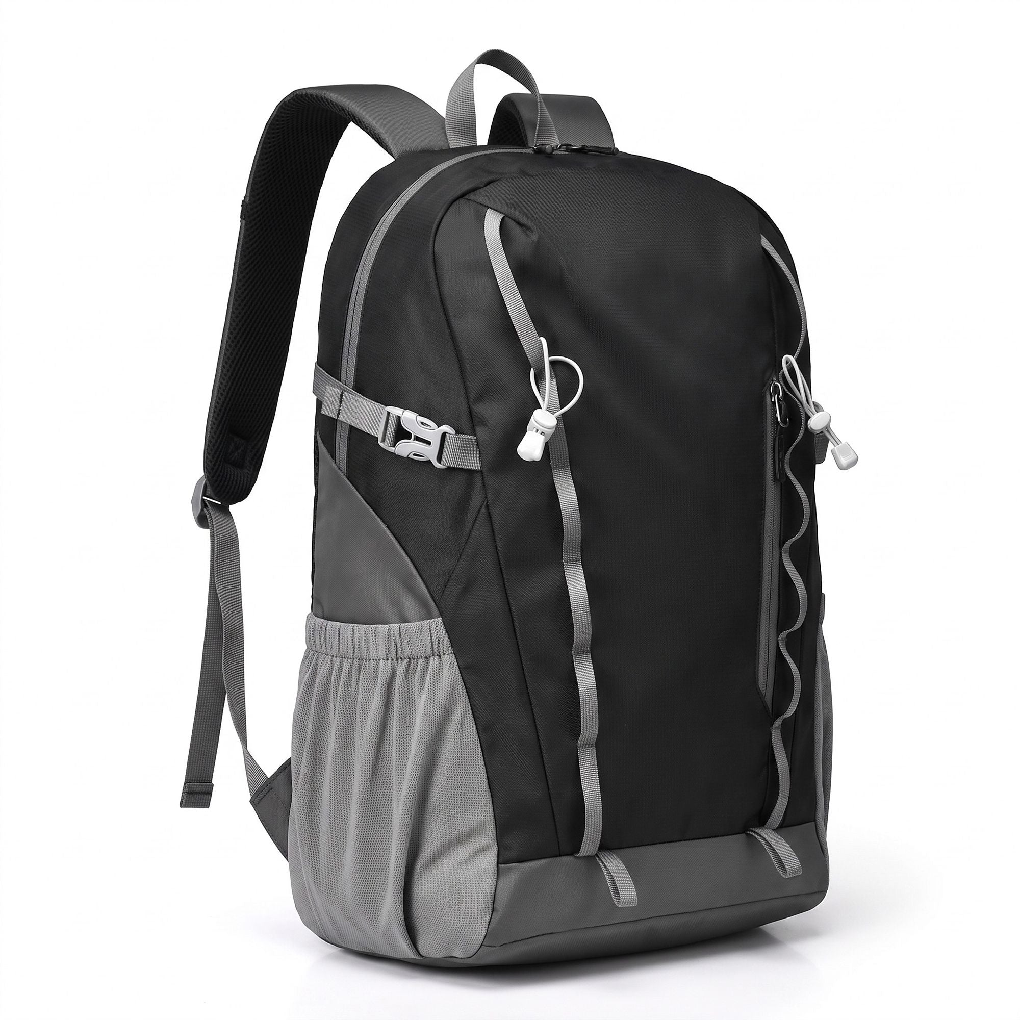 Travel Backpack with Side Pockets Front Zip Compartments Adjustable Straps Top Hle