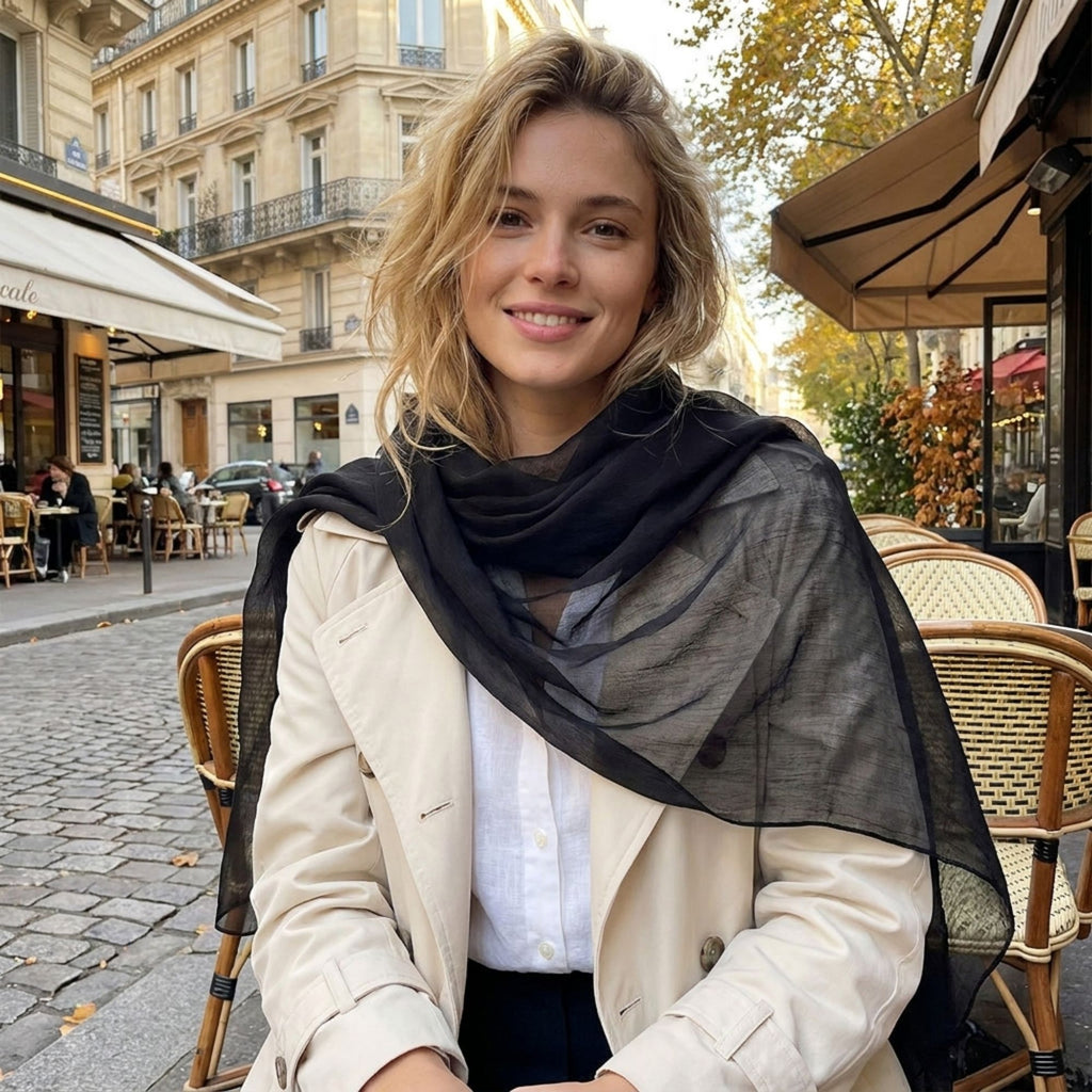 Lightweight Solid Color Fashion Scarf Elegant Long Wrap Shawl 70.5¡Á27.5 Inches