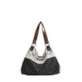 Polka Dot Lace Accent Shoulder Bag for Women