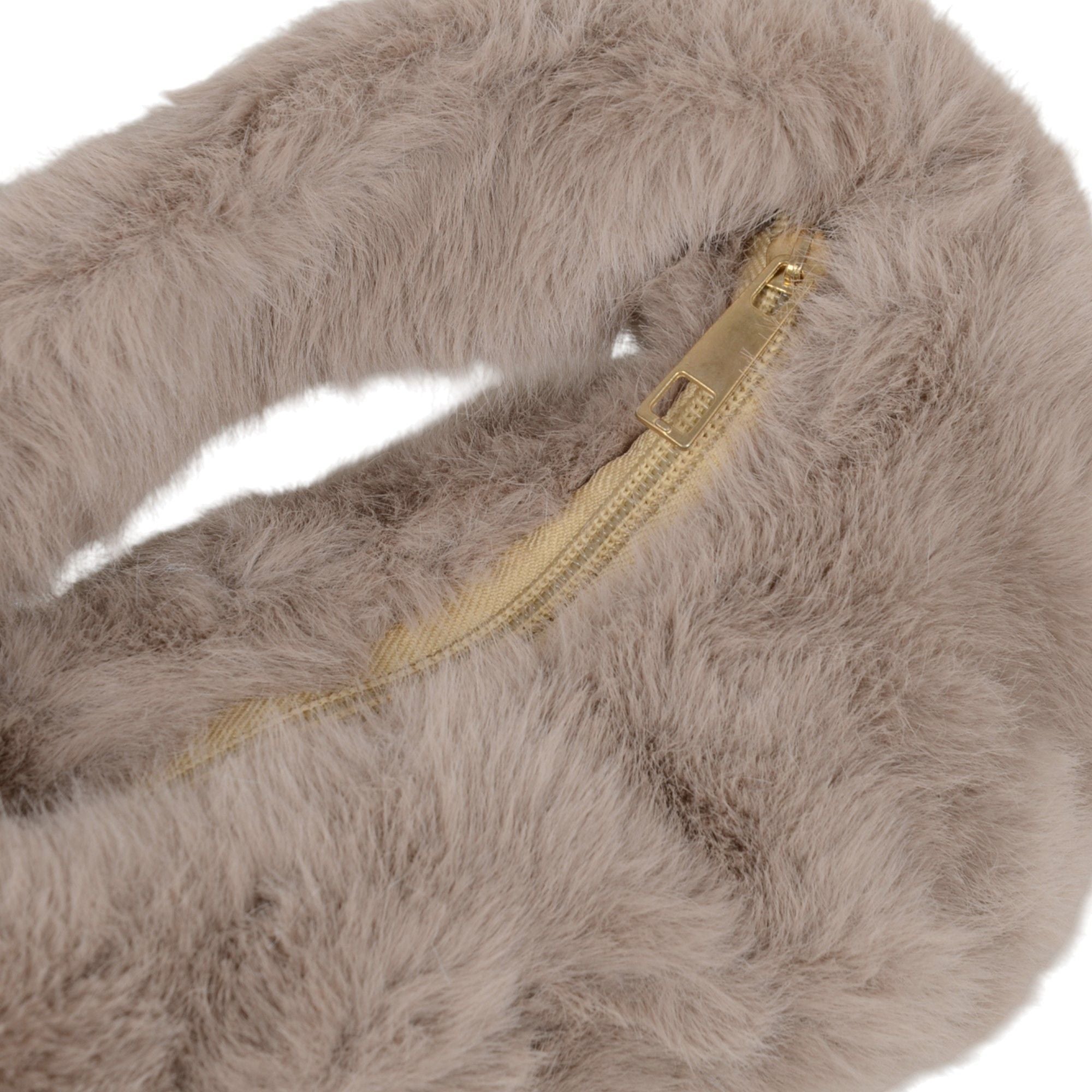 Anna-Kaci Women's Soft Plush Bow Faux Fur Handbag Stylish Daily Shoulder Bag