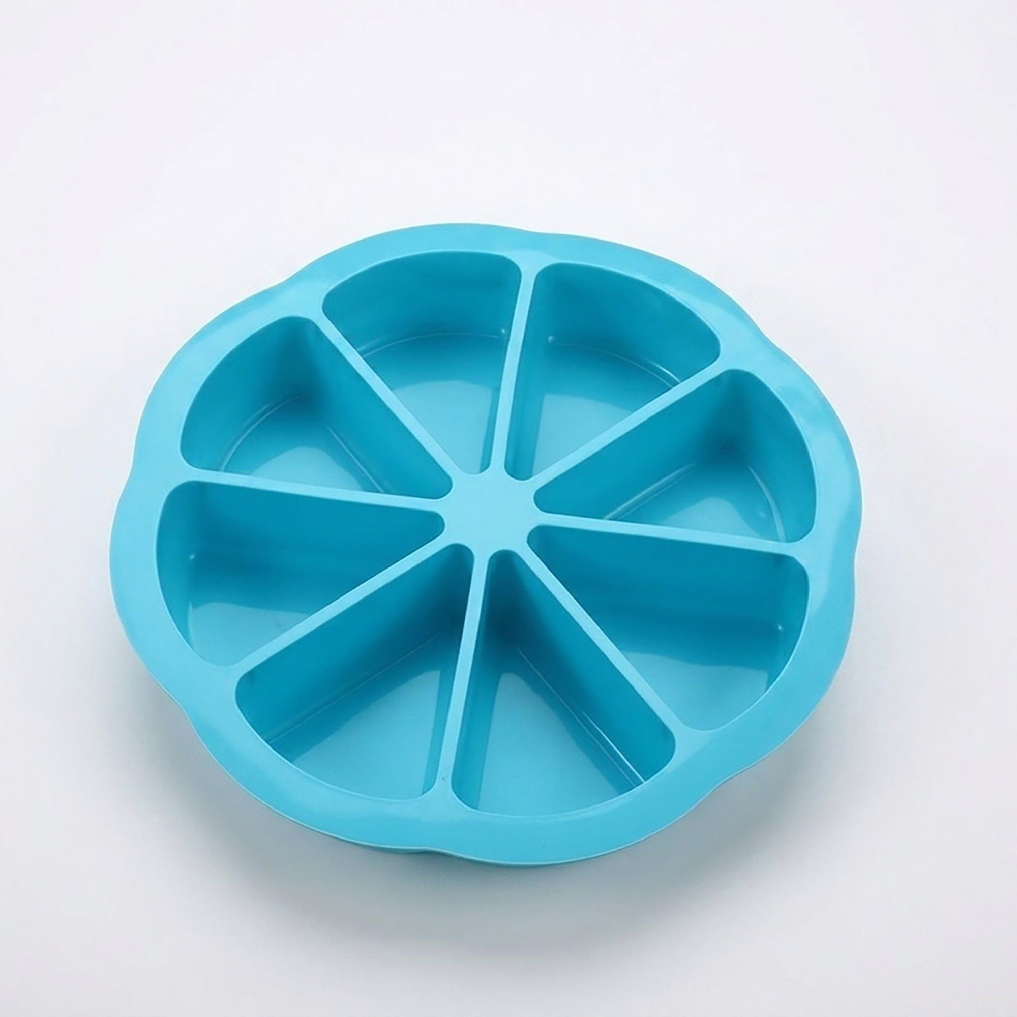 2-Piece Silicone Cake Slice Baking Mold with 8 Compartments