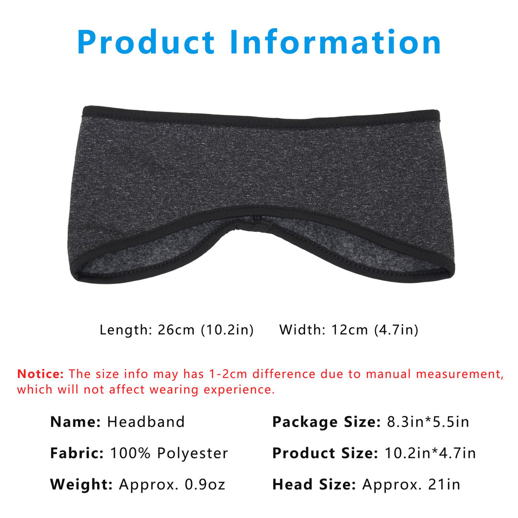 Anna-Kaci Sports Headband Moisture-Wicking for Running Workouts Exercise Men and Women Winter Ear Warmer