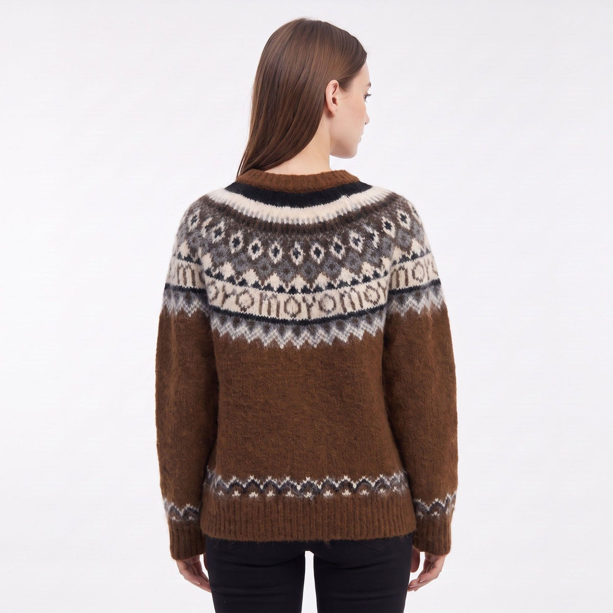 Fair Isle Crewneck Pullover Sweater