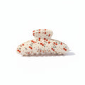 Cherry Print Acrylic Hair Claw Clip with Curved Design and Strong Grip