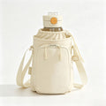 Water Bottle Carrier Bag with Phone Pocket Adjustable Crossbody Strap for Walking Travel