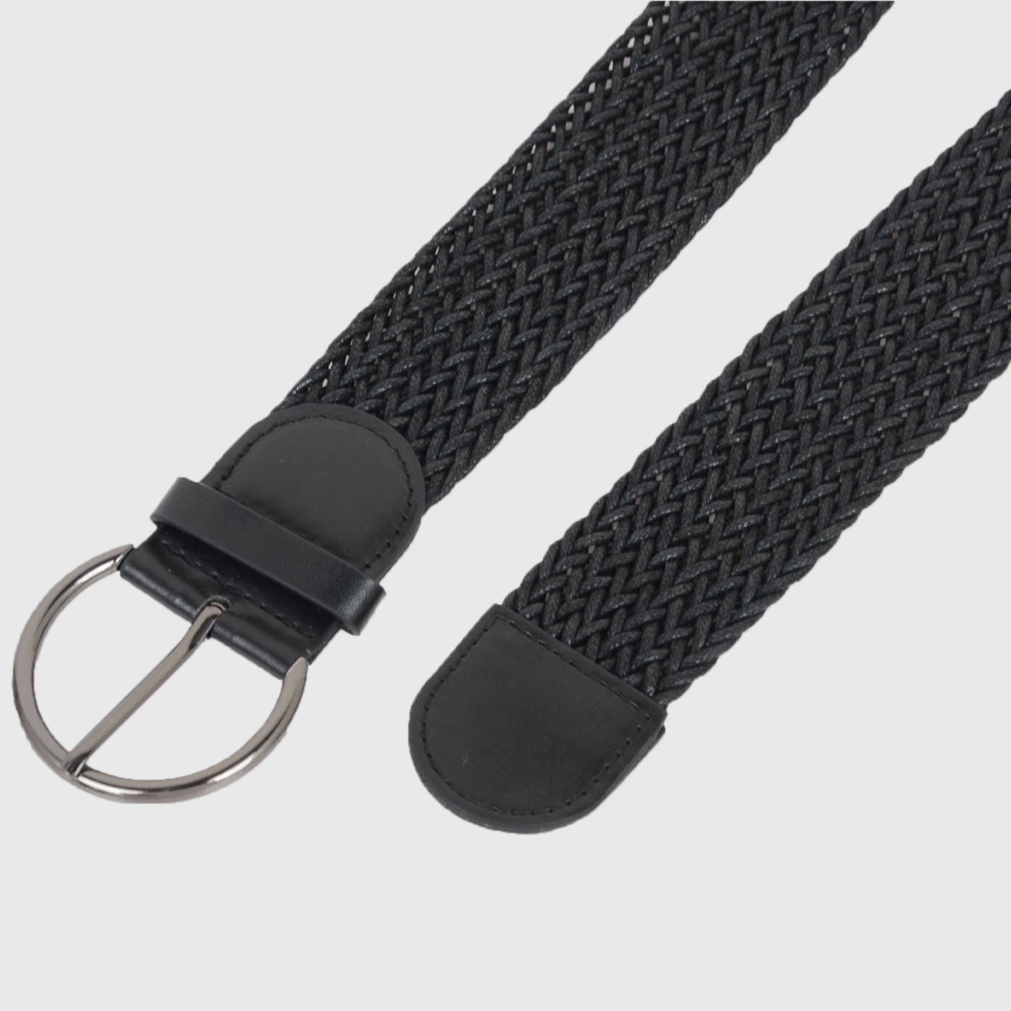 Anna-Kaci Chic Woven Womens Belt with Alloy Buckle