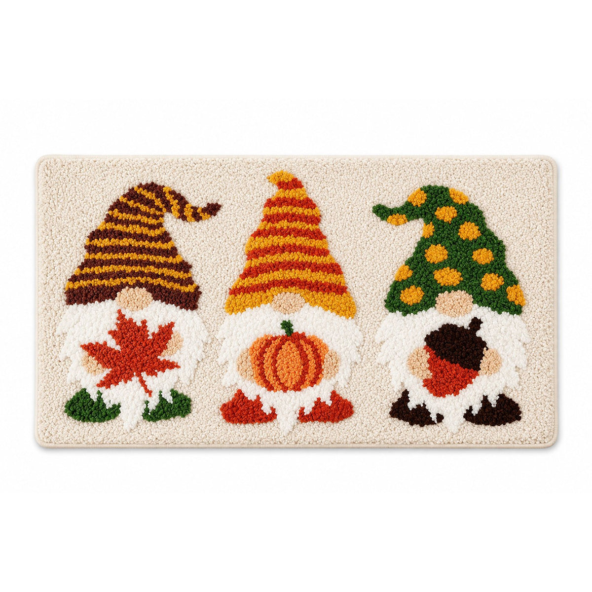 Seasonal Gnome Tufted Bath Rug with Nonslip Backing 15.7 x 23.6 in