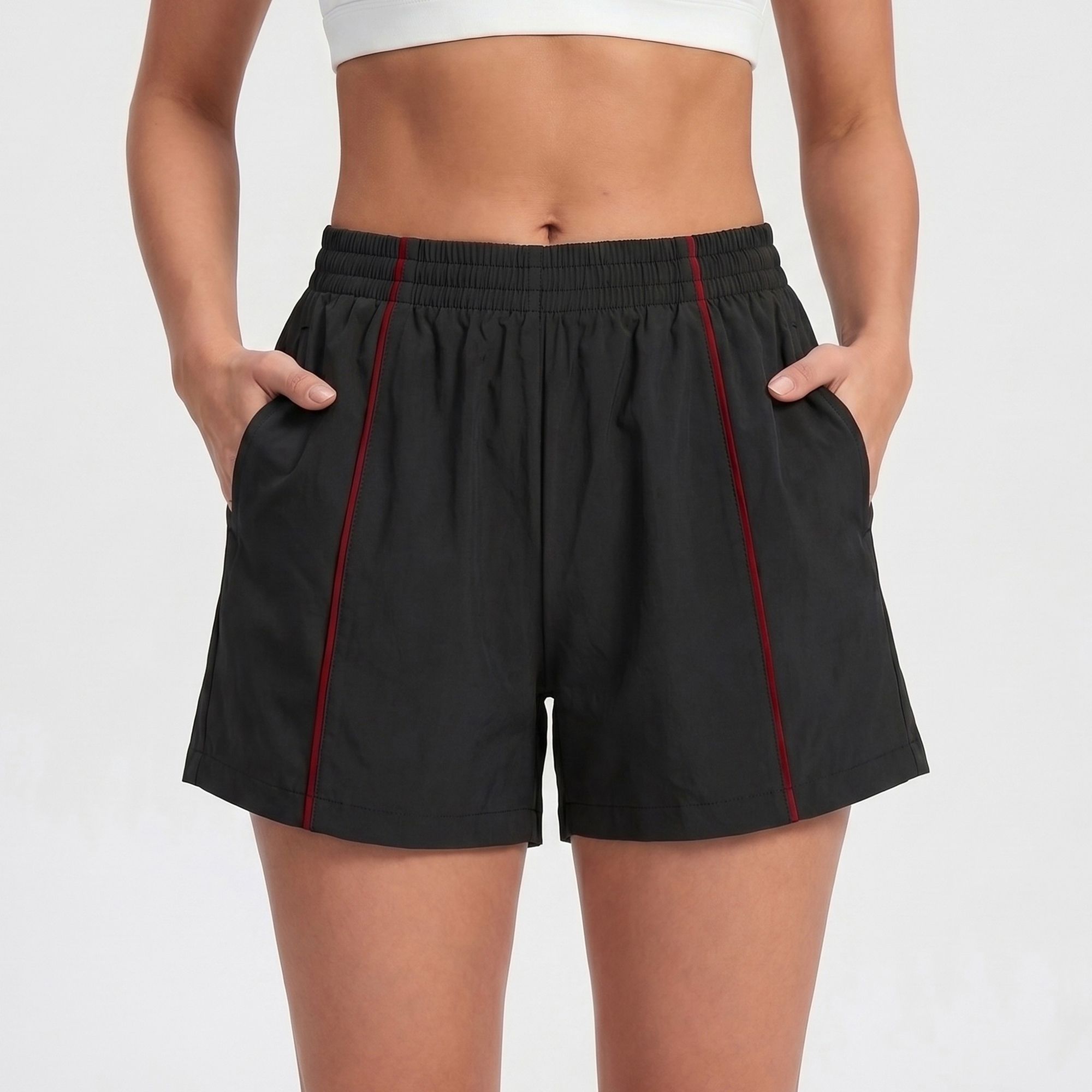 High Waisted Running Shorts with Pockets Lightweight Athletic Shorts