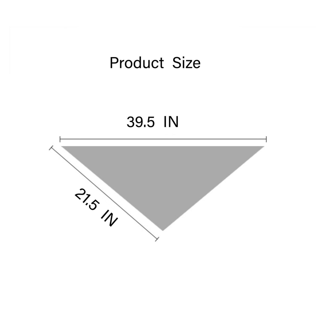 Striped Triangle Scarf Lightweight Soft Neck Head Scarf Casual Layering Wrap 39.5¡Á21.5 Inches