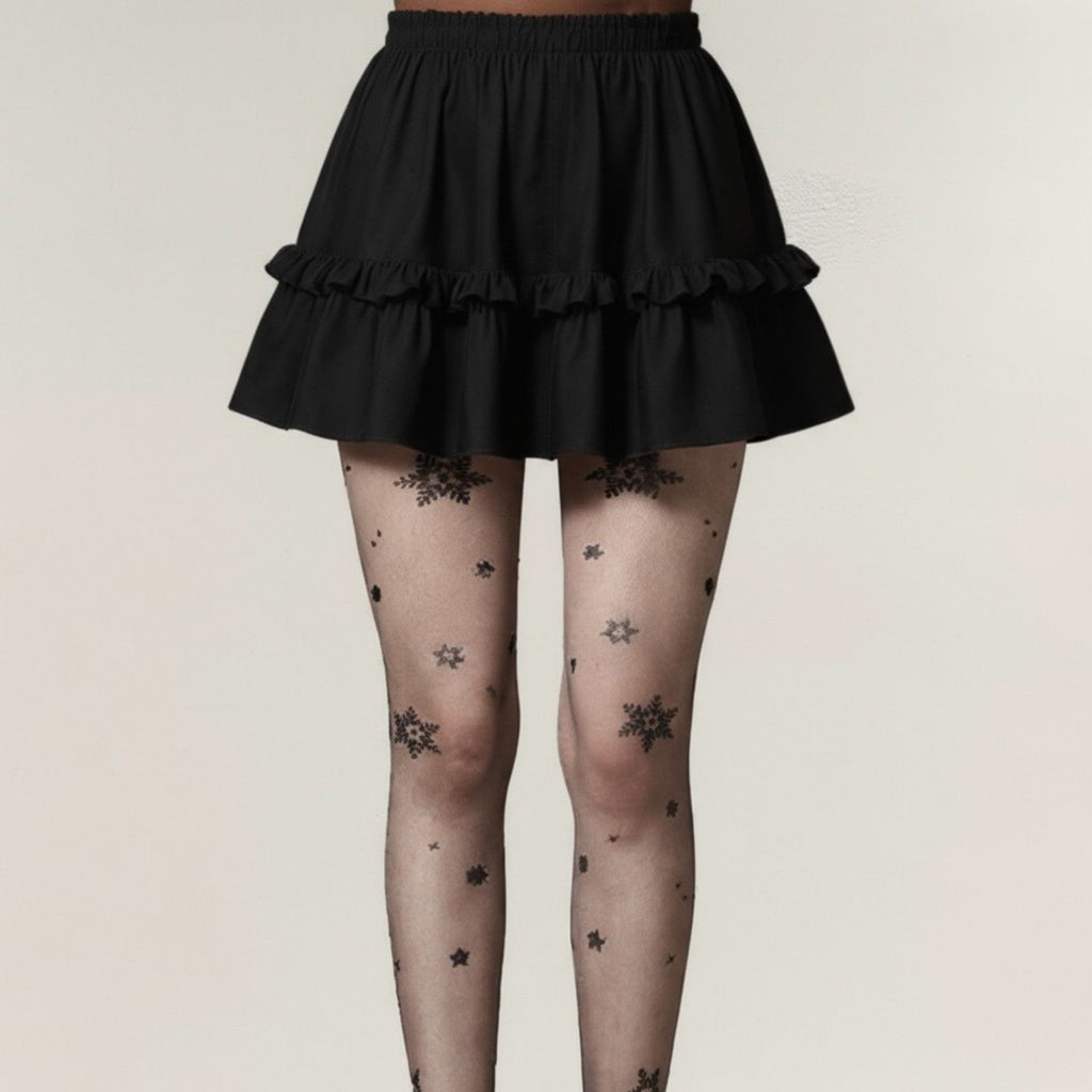 Anna-Kaci 2pcs Women's Sheer Tights with Glitter Star Pattern Design