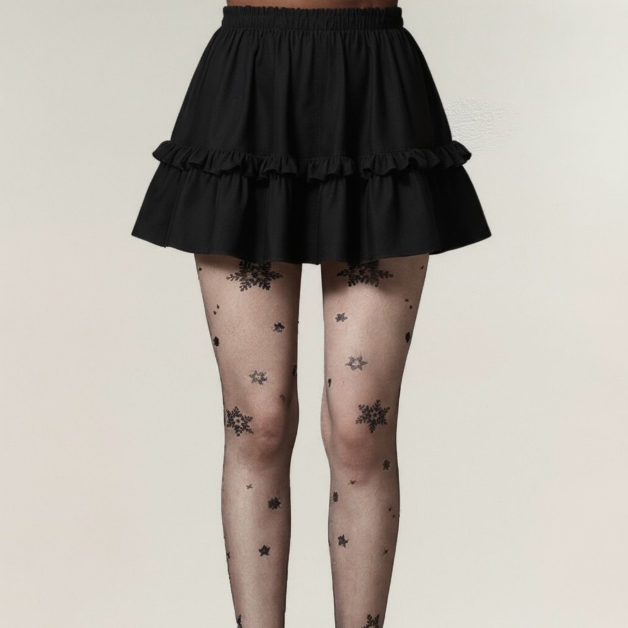 Anna-Kaci 2pcs Women's Sheer Tights with Glitter Star Pattern Design