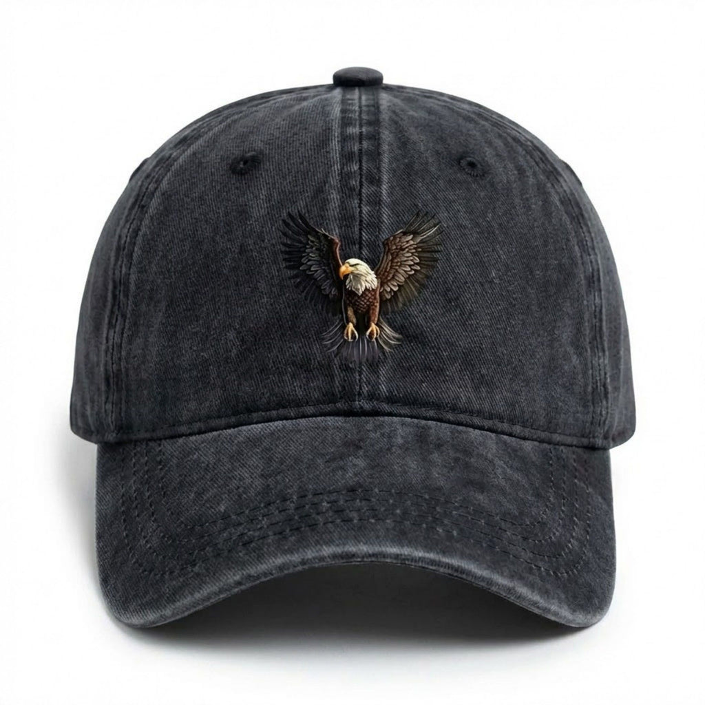 Anna-Kaci Women's Cotton Baseball Cap with Eagle Embroidery Adjustable Strap Casual Everyday Hat