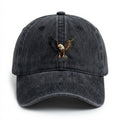 Anna-Kaci Women's Cotton Baseball Cap with Eagle Embroidery Adjustable Strap Casual Everyday Hat