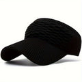 Women's Knit Visor Hat Breathable Stretch Sun Visor Cap Lightweight Athletic Hat