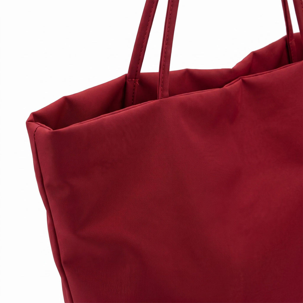 Oversized Lightweight Tote Bag with Long Shoulder Straps and Soft Slouchy Shape 12x9x6in
