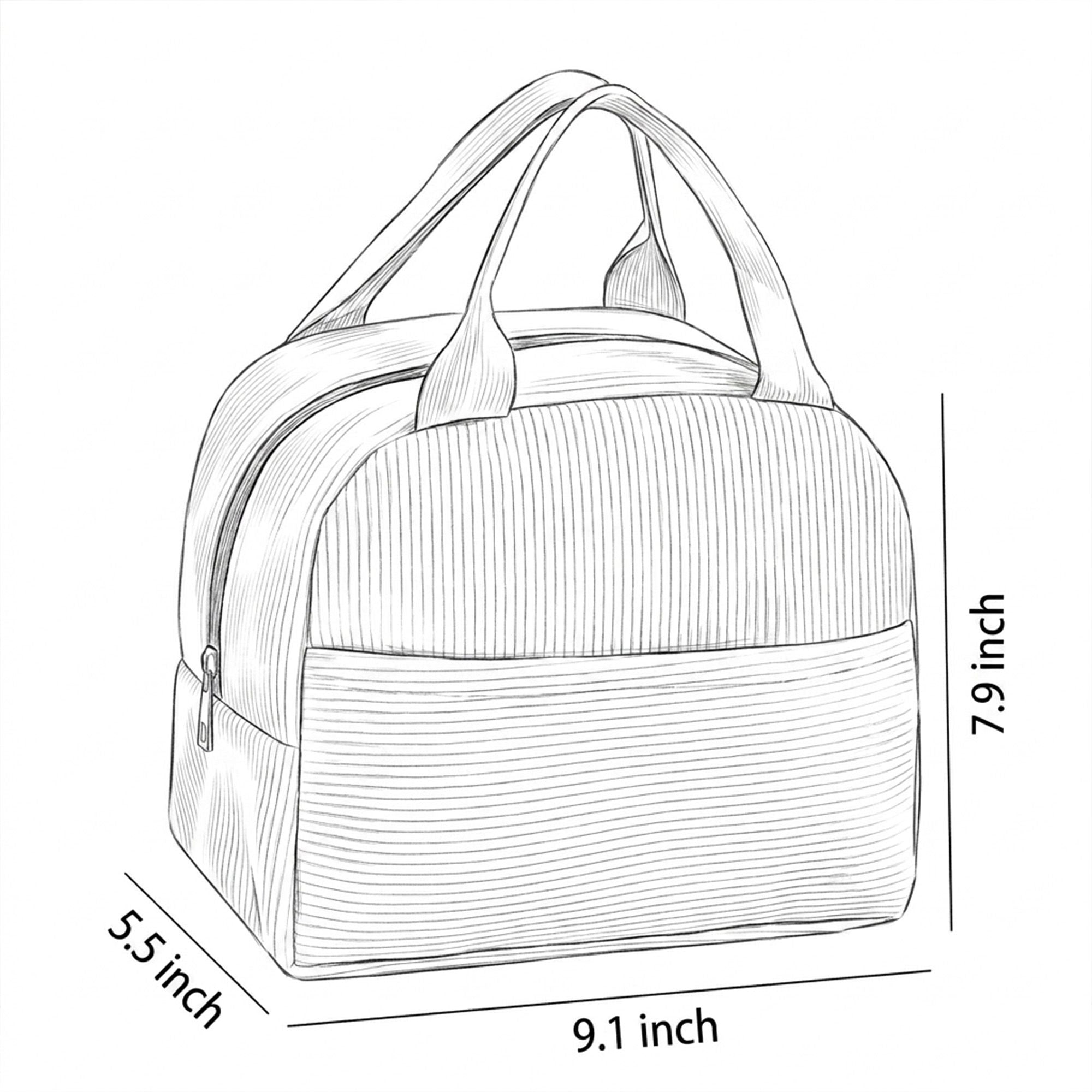 Insulated Lunch Bag Reusable Lunch Tote with Handle