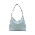 Pebbled Leather Hobo Shoulder Bag with Adjustable Strap and Convertible Crossbody Design