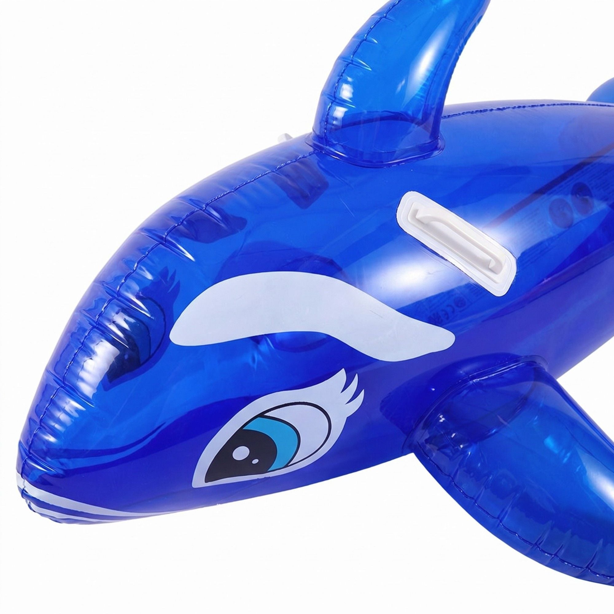 Dolphin Shaped Inflatable Pool Float Ride On Raft with Side Handles Durable PVC Water Float for Pool Beach Lake 59x31.5in