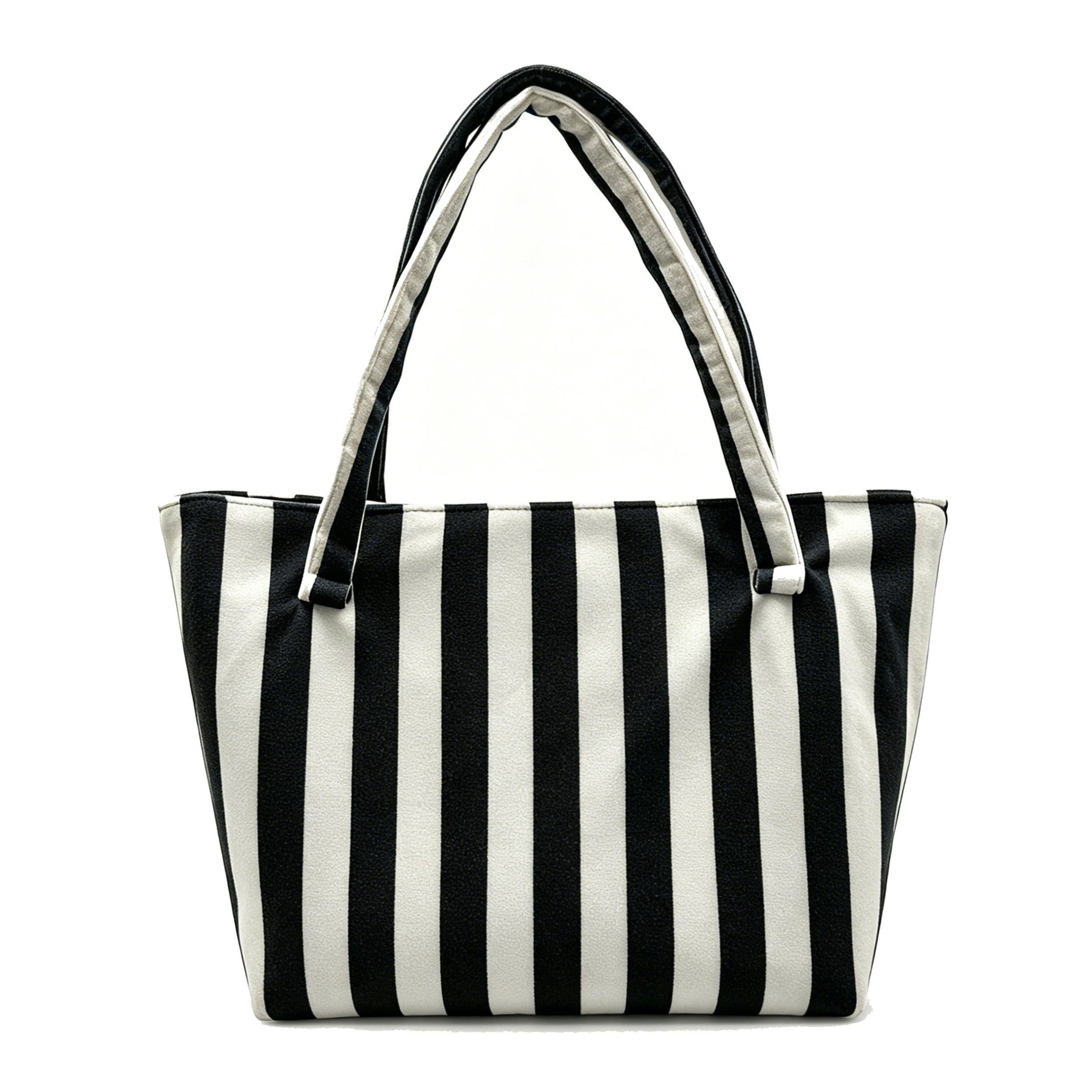 Striped Terry Cloth Tote Bag Roomy Beach and Travel Shoulder Carryall