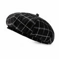 Plaid Beret Hat Vintage Painter Cap Soft Structured Fall Winter Style