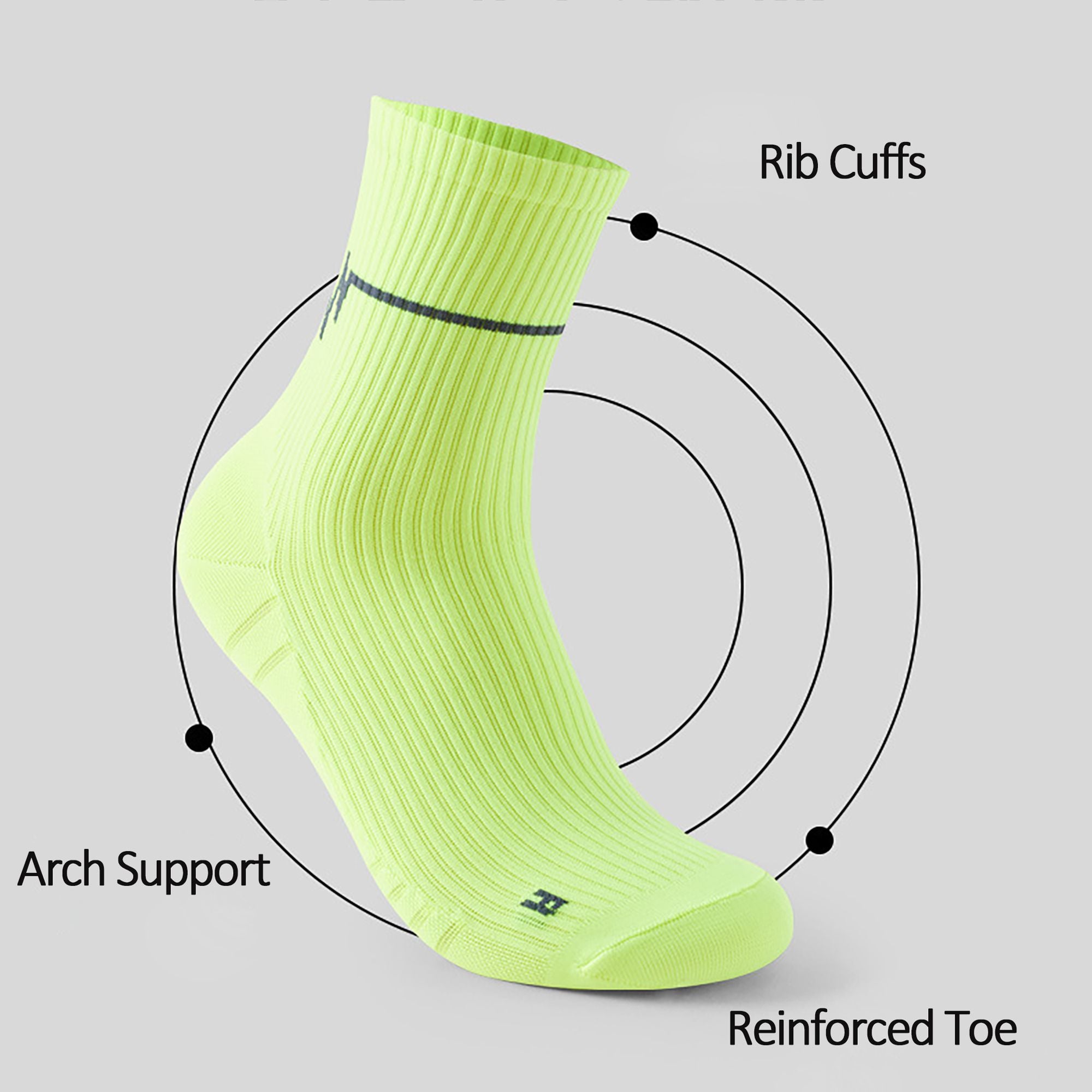 Anna-Kaci Women's 6pk Professional Athletic Socks - Ankle-Length Sports Socks with Elastic Cuff & Reinforced Design for Running & Gym