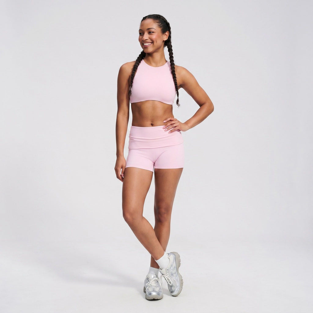 Padded High Neck Racerback Sports Bra Tank Top Workout Yoga Crop Top