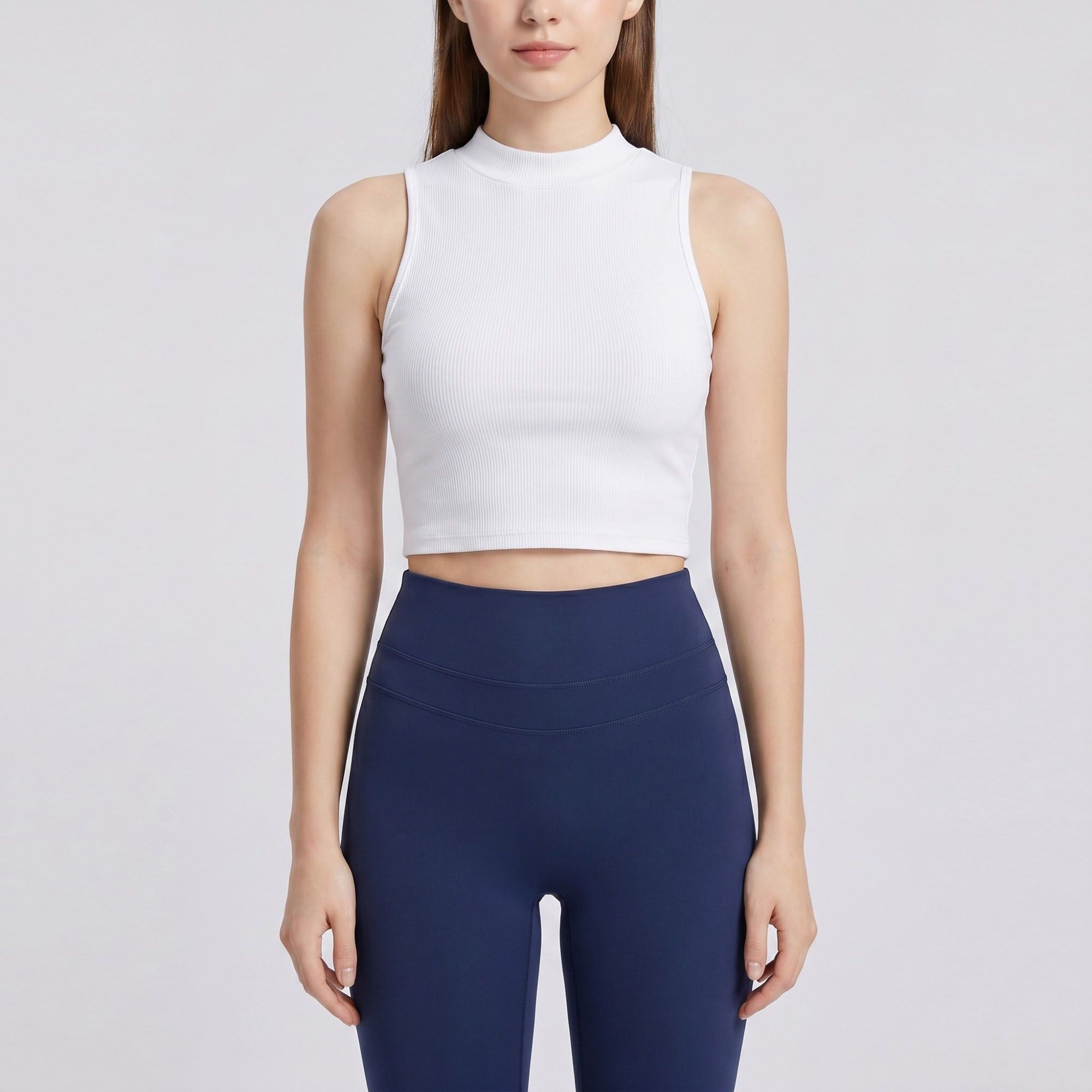 Anna-Kaci Women's High Waist Leggings with V Waist Seam and Smooth Stretch Fit