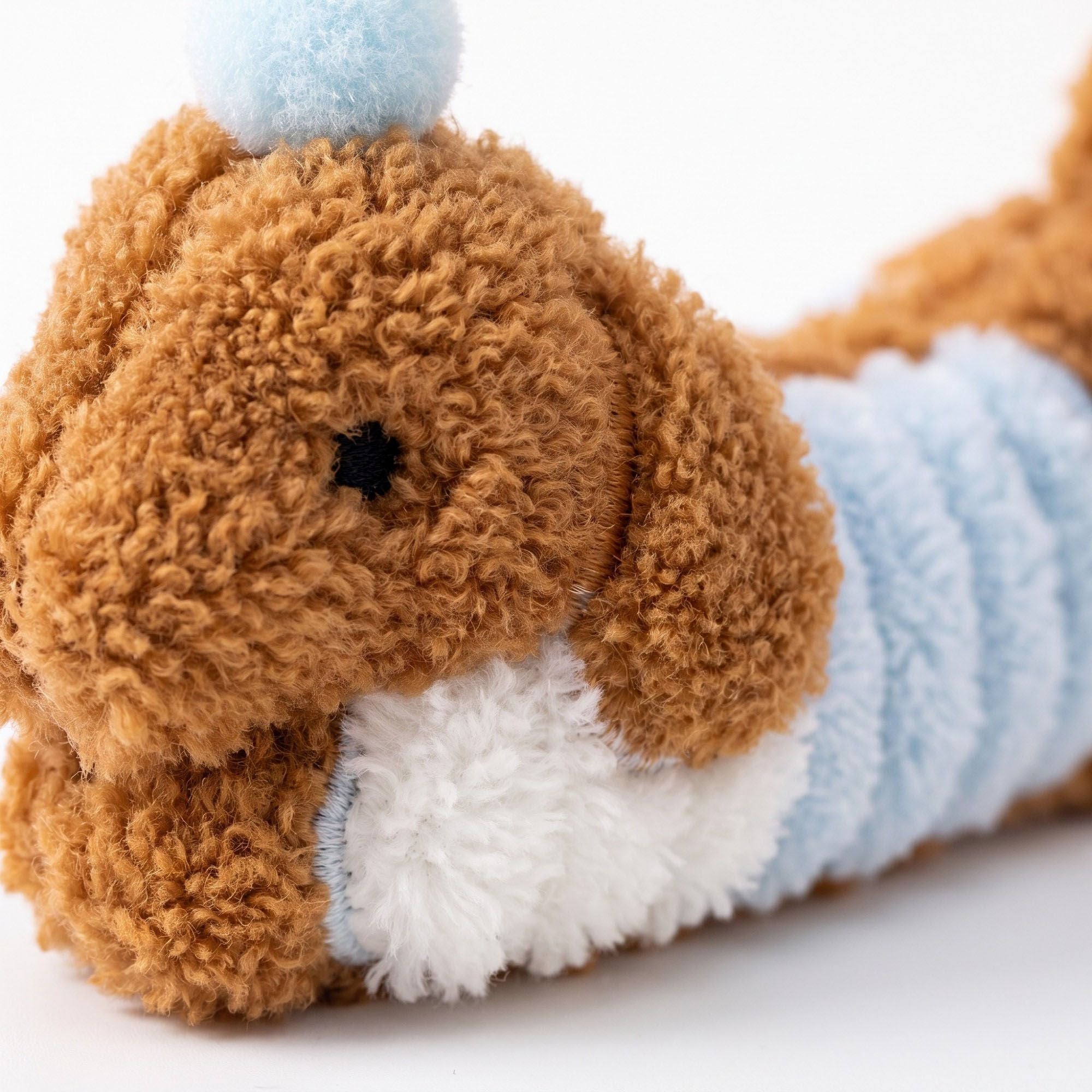 3pc Dachshund Plush Hair Clip Set Soft Dog Barrettes Cute Hair Accessories