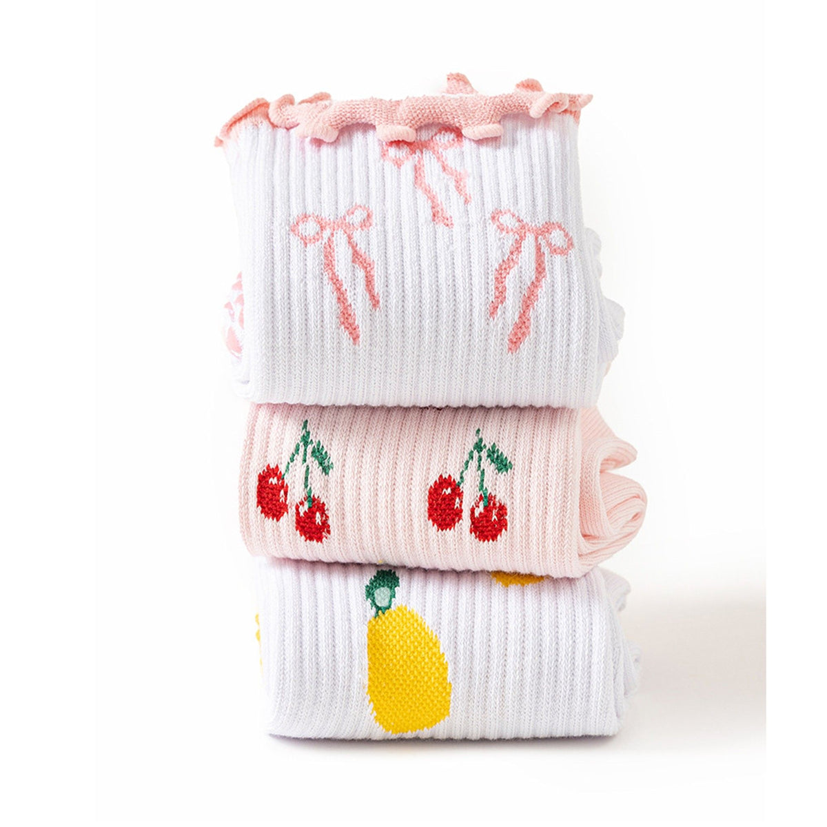 Grip Crew Socks 2 Pair Pack Ribbed Stripe Design