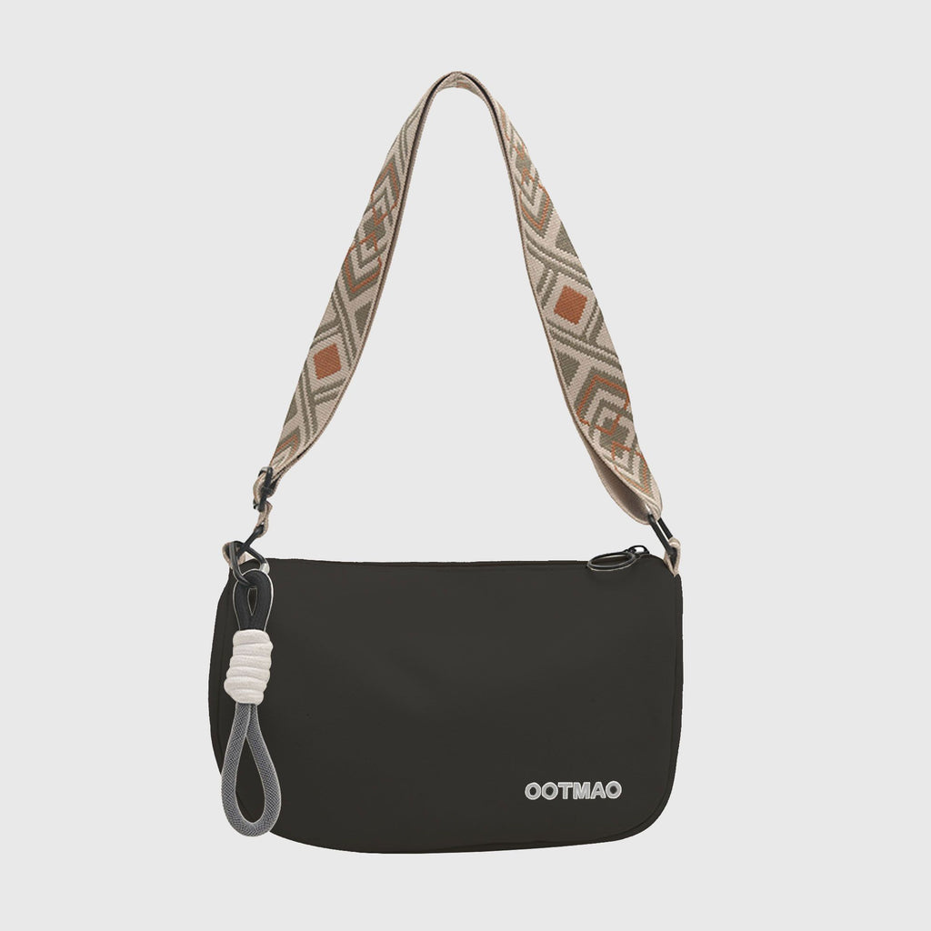 Anna-Kaci Women's Soft Crossbody Bag - Adjustable Patterned Strap Shoulder Bag for Casual Daily & Stylish Outings