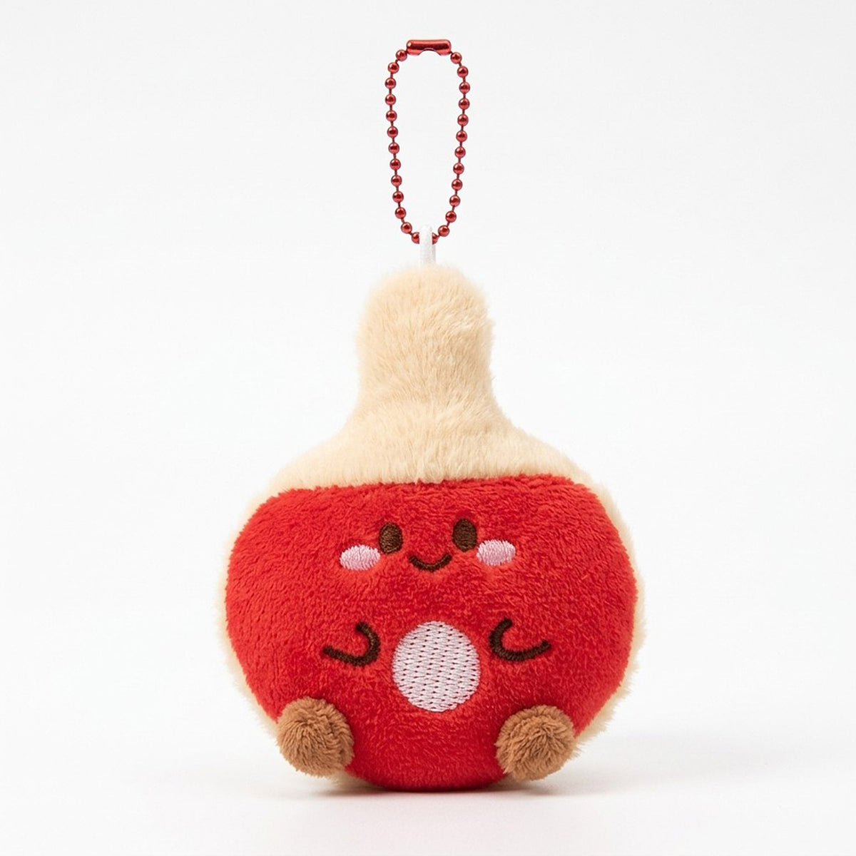 2 Pack Plush Sports Ball Key Chains with Smiley Face Bag Charms