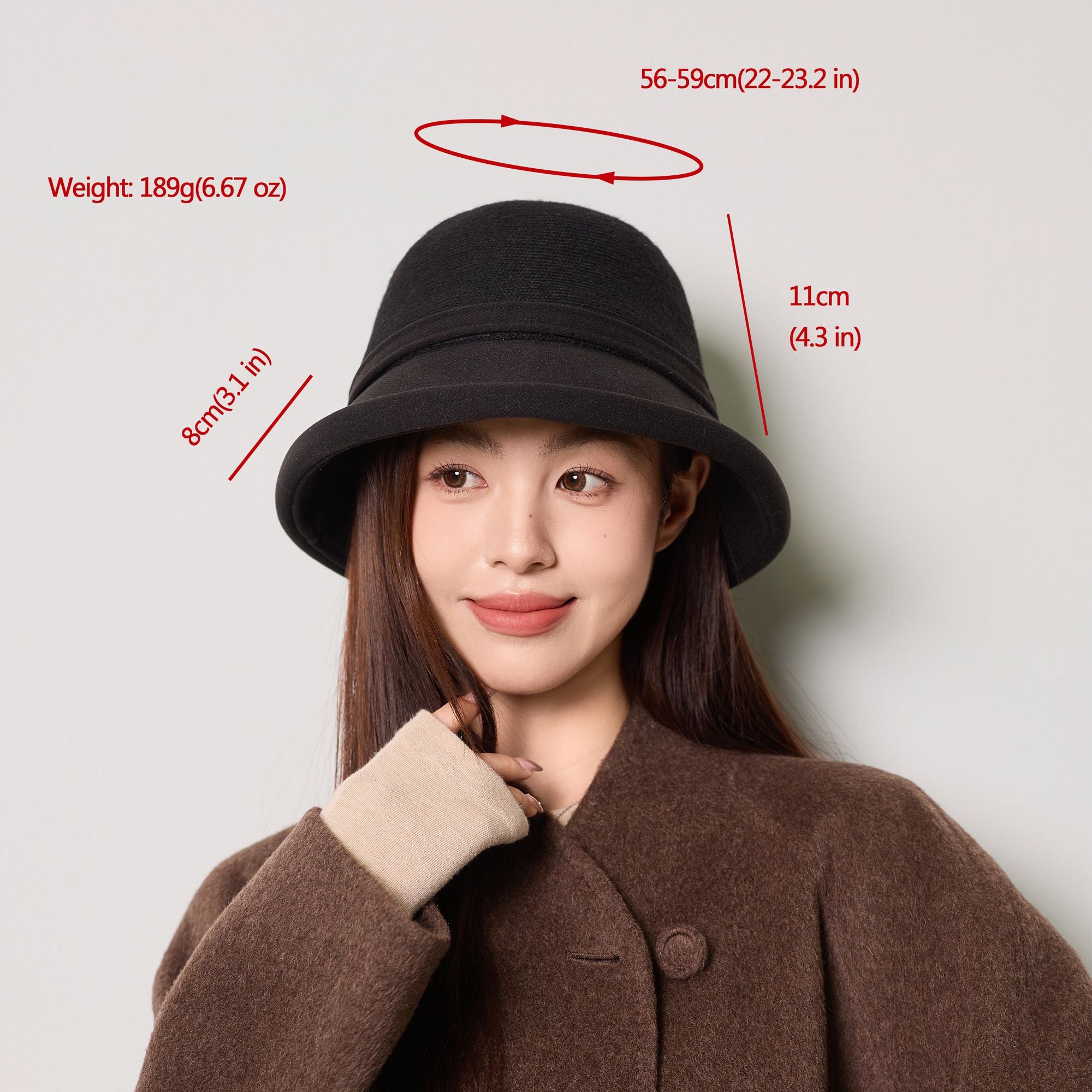 Anna-Kaci Women's Bow-Accented Cloche Hat