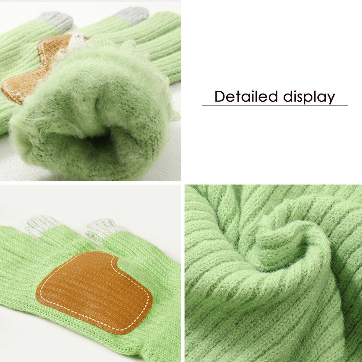 3 Piece Ribbed Knit Beanie Scarf and Touchscreen Gloves Set