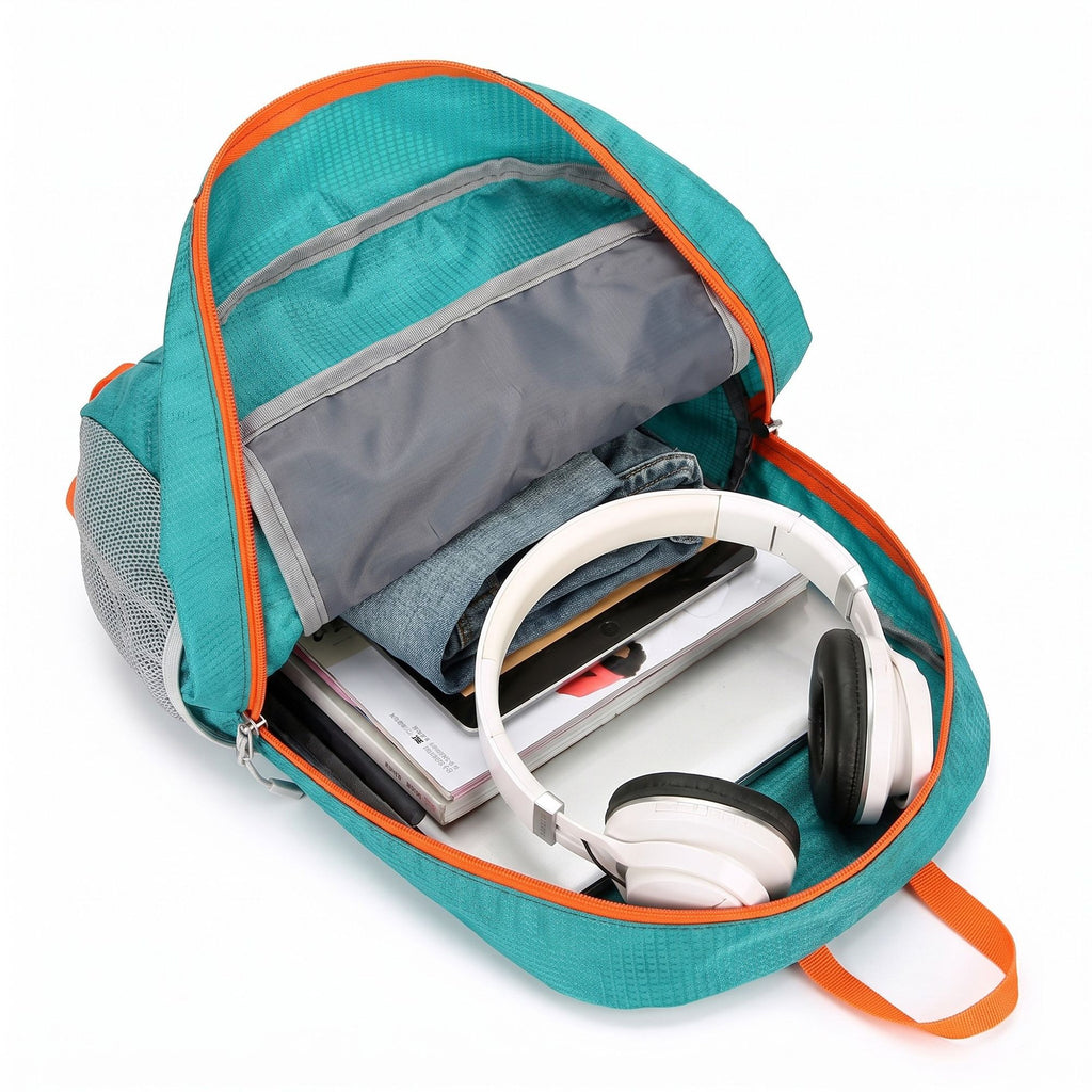 Lightweight Travel Backpack with Mesh Side Pockets Adjustable Straps Multi Pocket Design