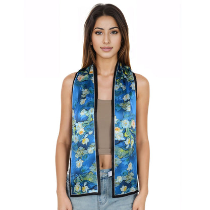 Anna-Kaci 100% Silk Scarf Long Headscarf Neck Shawls Hair Wraps for Women