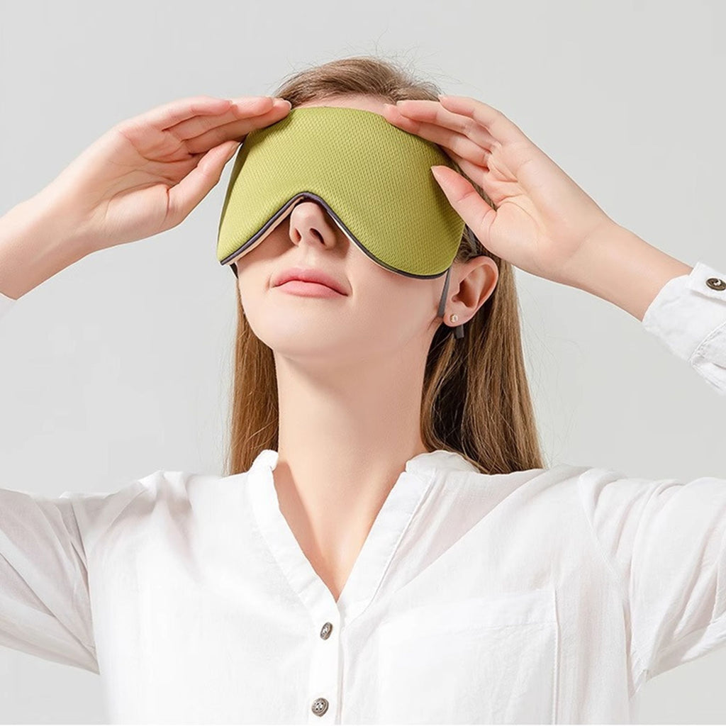 Anna-Kaci Dual-Sided Cooling and Warm Sleep Eye Mask with Adjustable Strap and Light Blocking Design