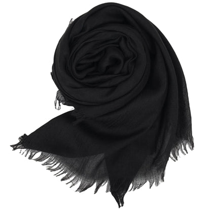 Anna-Kaci Lightweight Solid Cotton Linen Scarf Large Long Gauze Beach Wrap Shawl 78 Inches