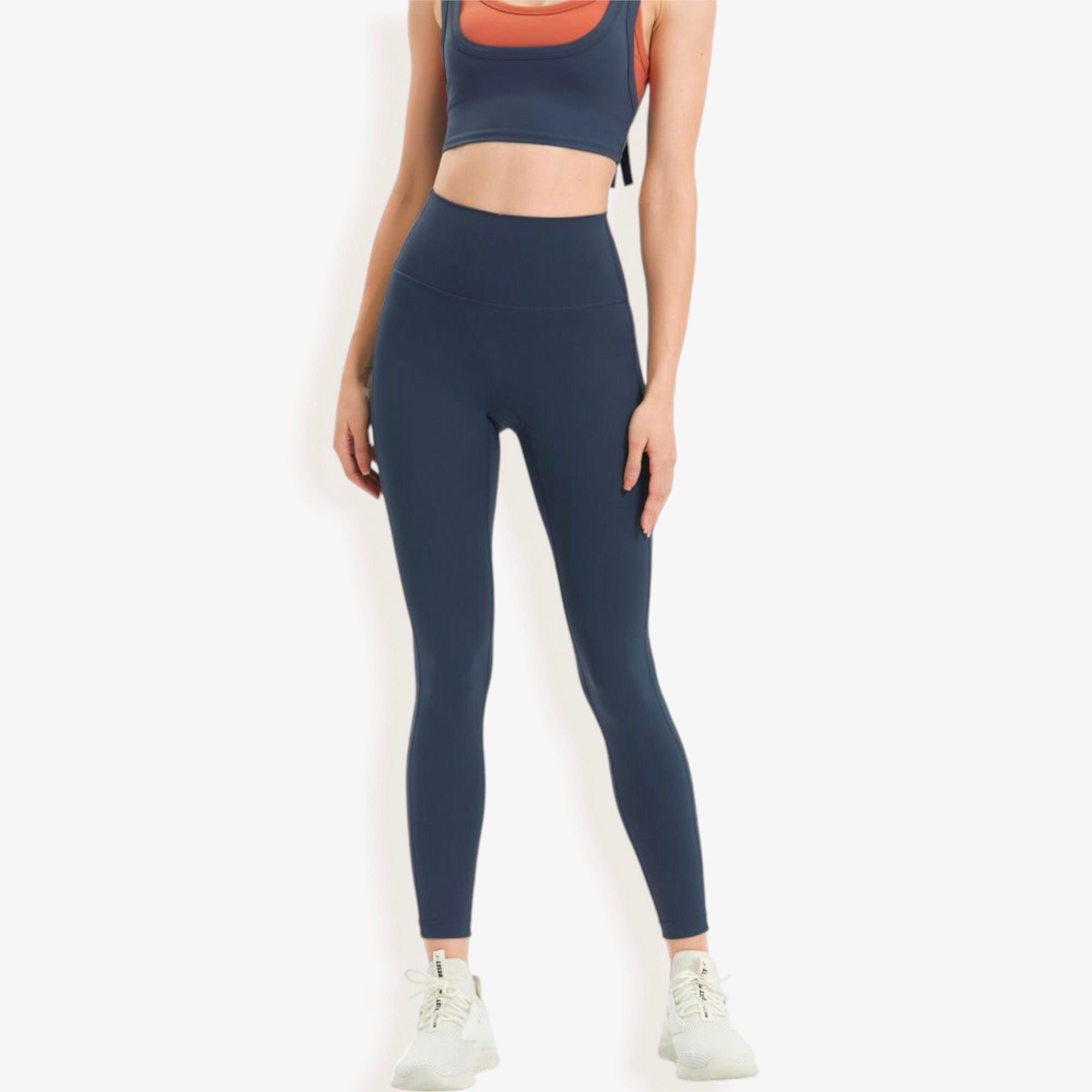 High Waist Seamless Full-Length Leggings with Stretchy Comfort Fit