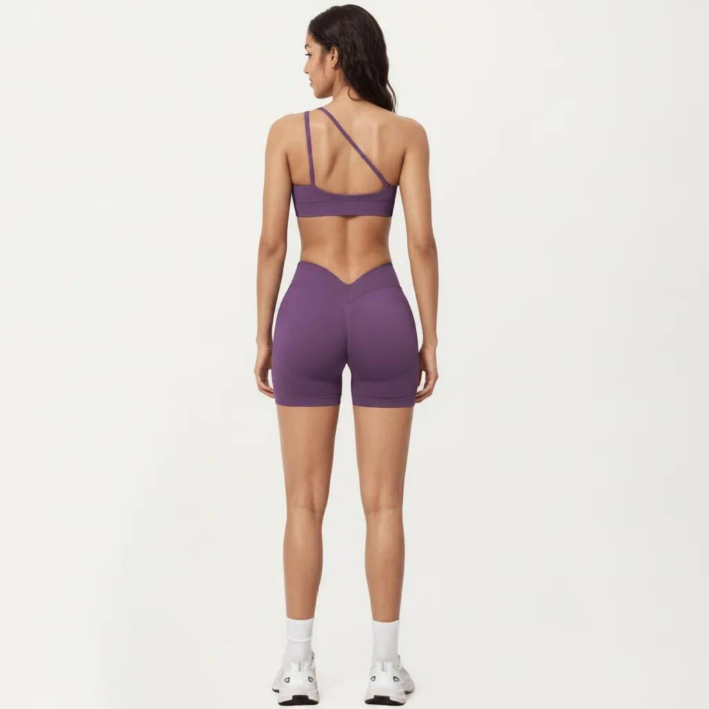 Anna-Kaci Active Women's One Shoulder Sports Bra with Asymmetric Strap and Smooth Stretch Fit