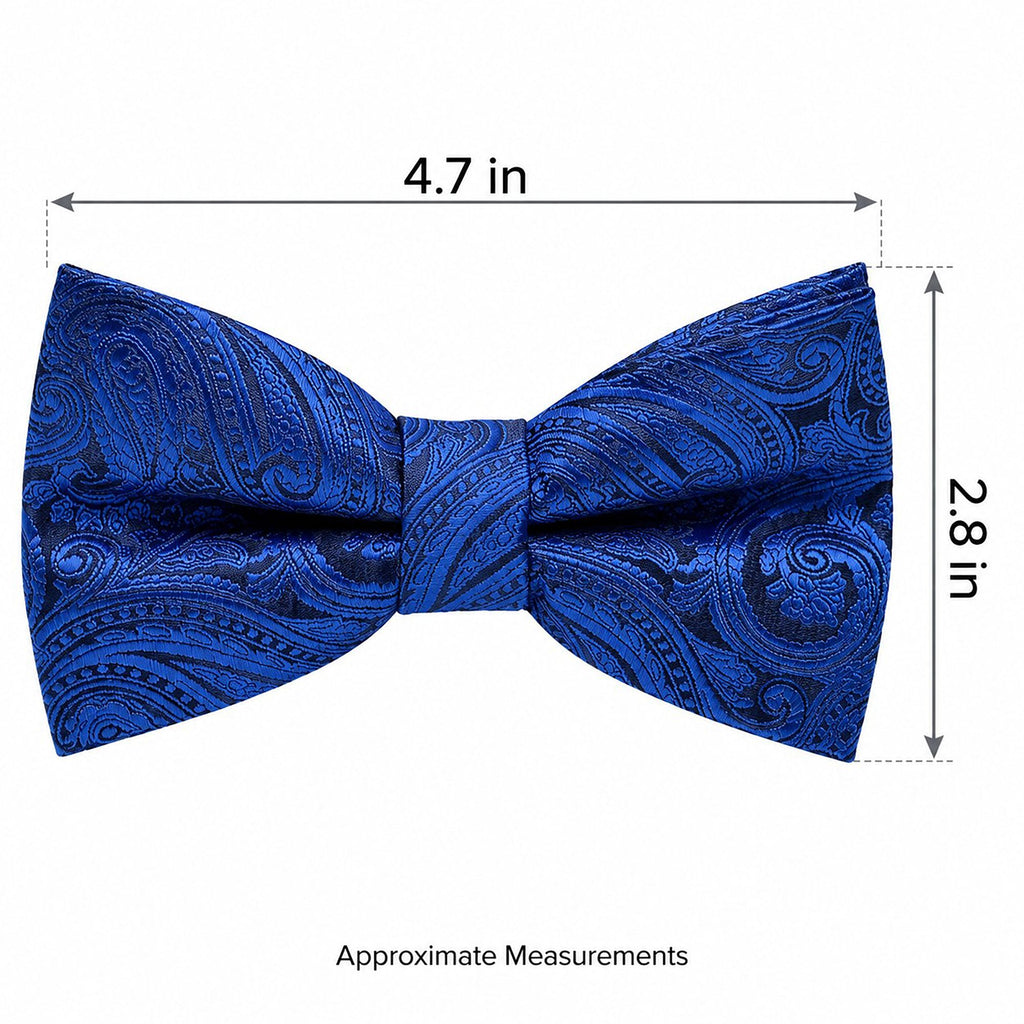 Pre Tied Paisley Bow Tie Adjustable Formal Suit and Tuxedo Accessory