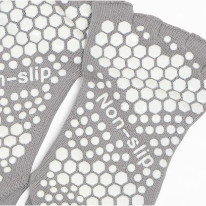 Anna-Kaci Women's Open-Toe Grip Socks for Yoga and Pilates with Non-Slip Soles and Arch Support