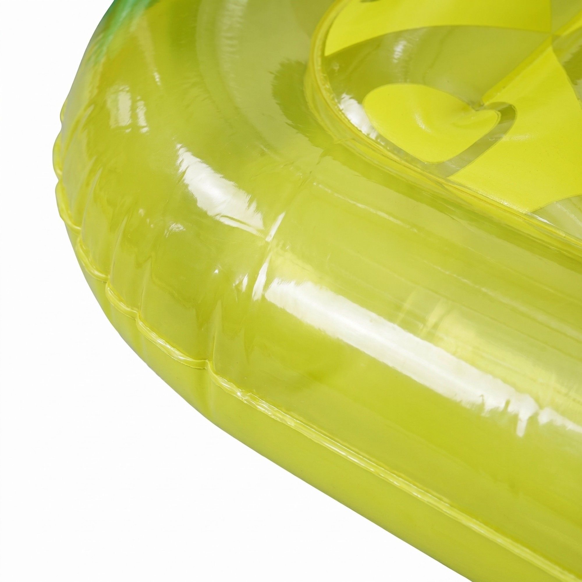 Pineapple-Shaped Inflatable Pool Float with Textured Lounge Surface Durable PVC Raft Float for Pool Beach Lake 70.8x31in
