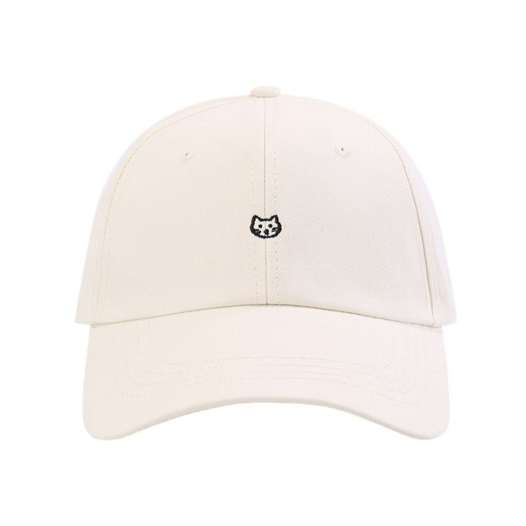 Anna-Kaci Women's Embroidered Cat Face Baseball Cap with Curved Brim and Adjustable Strap