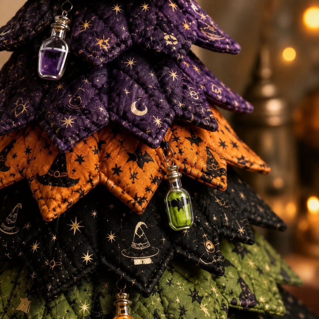 Handmade Halloween Witch Tree Sewing Kit DIY Fabric Holiday Decoration