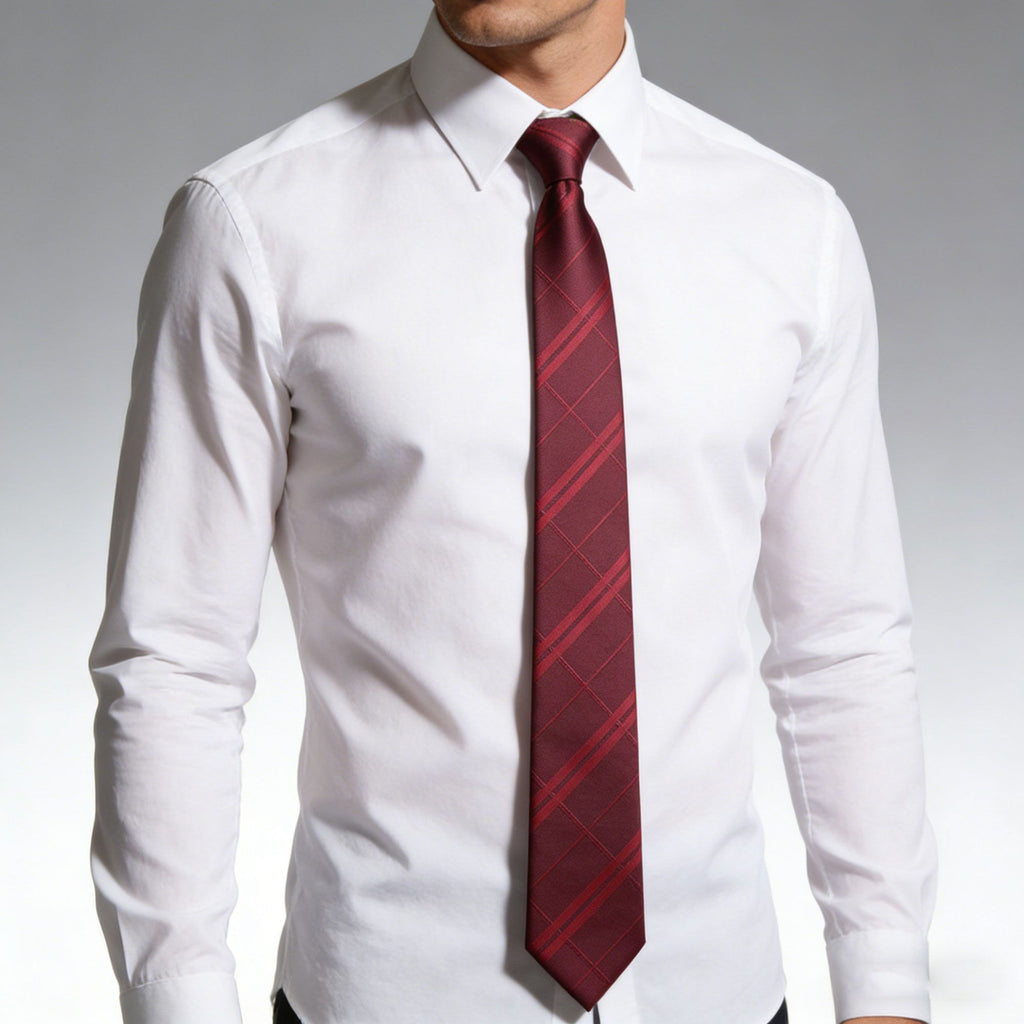Anna-Kaci Men's Polyester Tie - Formal Necktie for Business, Weddings & Daily Professional Wear