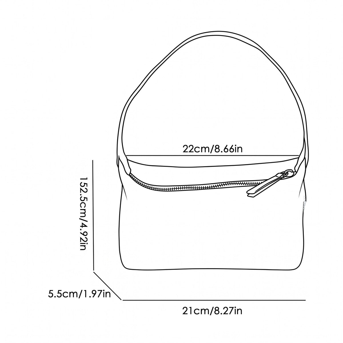 Faux Suede Shoulder Bag with Zipper Closure