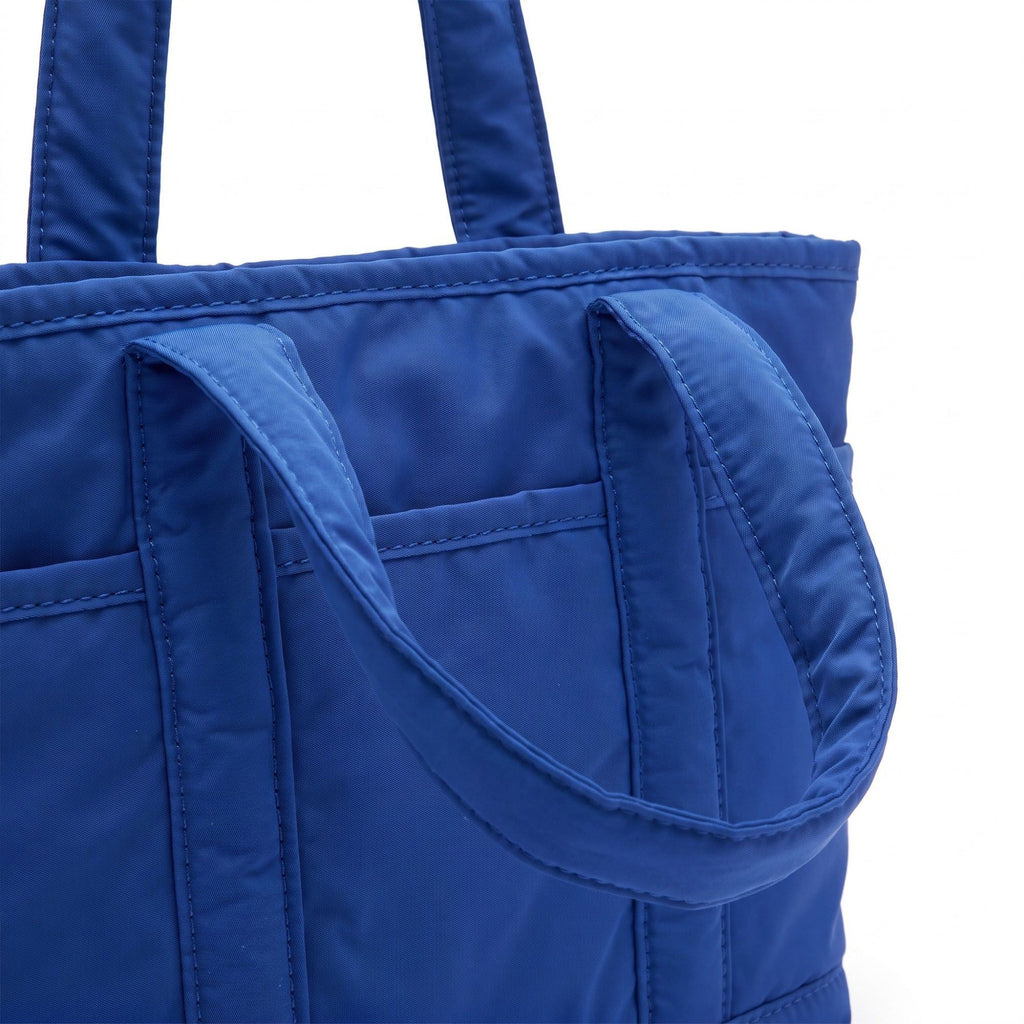 Lightweight Utility Tote Bag with Long Shoulder Straps and Exterior Pockets 9x7.5x4.5in