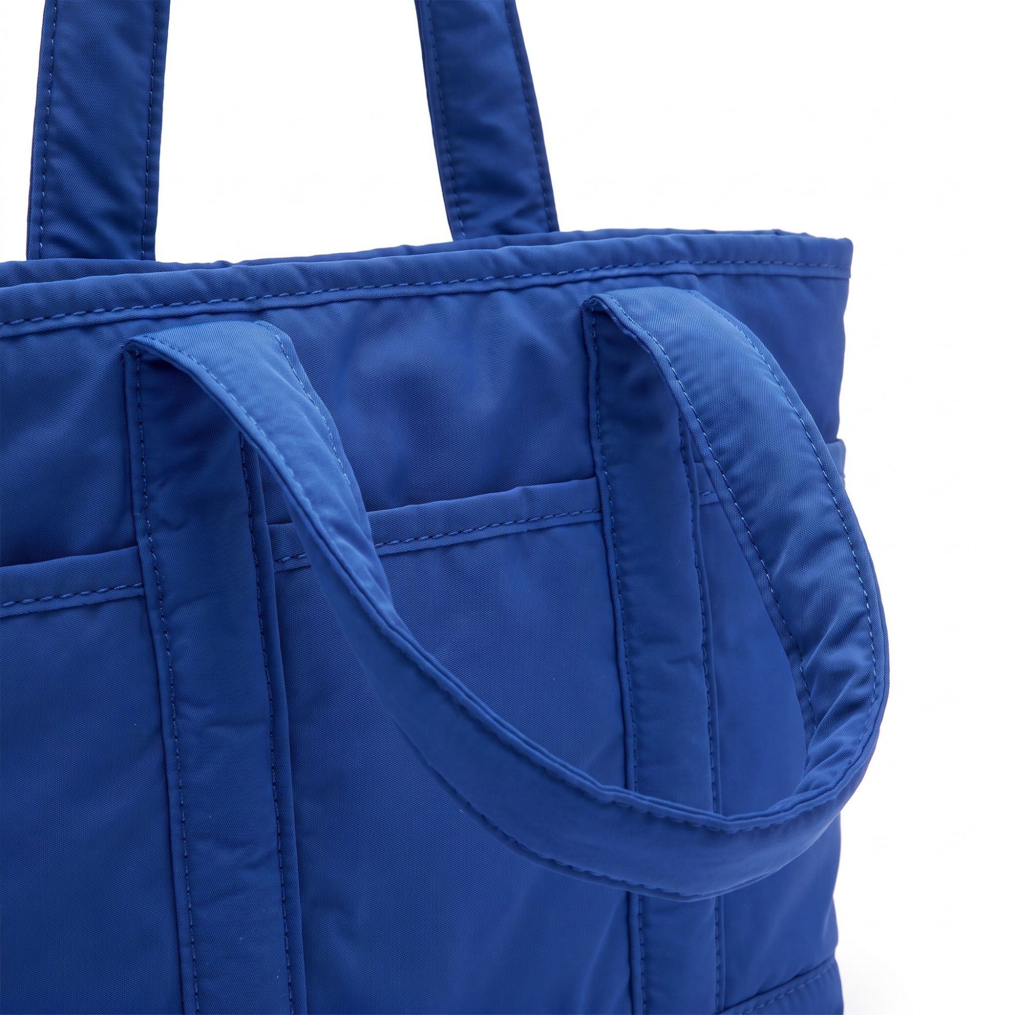 Lightweight Utility Tote Bag with Long Shoulder Straps and Exterior Pockets 9x7.5x4.5in